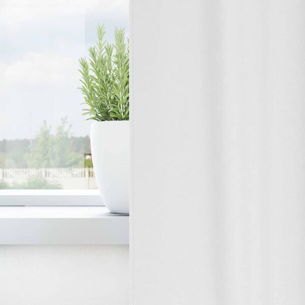 vidaXL M&ouml;rkl&auml;ggningsgardiner med Ringar 2 pcs Ren Vit 140 x 140 cm