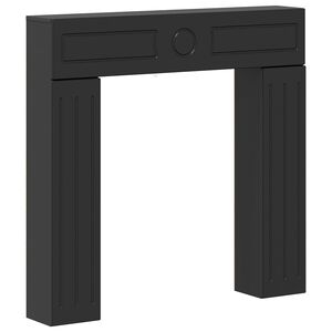 vidaXL Eldstadsram Svart 102 x 18 x 100,5 cm Konstruerat tr&auml;