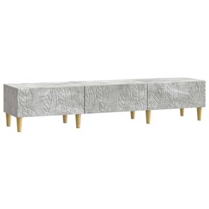 vidaXL TV-sk&aring;p 147 x 34,5 x 30 cm Betonggr&aring; Konstruerat tr&auml;
