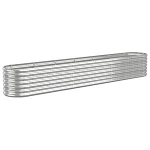 vidaXL Odlingsl&aring;da galvaniserat st&aring;l 260x40x36 cm silver