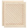 vidaXL Skåpluckor gallerdesign 2 st 59,5x69 cm massiv furu