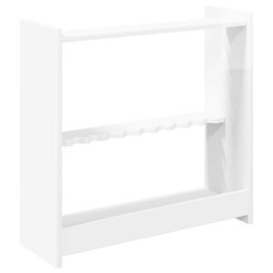 vidaXL Biljardk&ouml;st&aring;ng Konstruerat tr&auml; 60 x 20 x 57 cm Glansig Vit