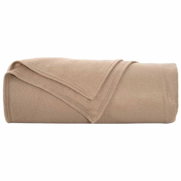 vidaXL Kastfilt Kamel 350 x 270 cm Fleece