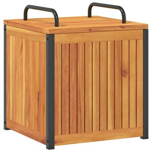 vidaXL Dynbox f&ouml;r tr&auml;dg&aring;rden 45x45x45/53 cm massiv akacia och st&aring;l