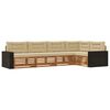 vidaXL Utomhussoffset 5 st Naturlig och Beige Polyester
