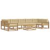 vidaXL Utomhussoffset 6 st Vit och Beige
