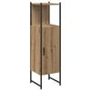 vidaXL Badrumssk&aring;p ek 33x33x120,5 cm konstruerat tr&auml;