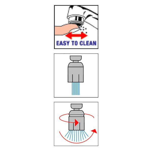 vidaXL Str&aring;lsamlare Splash Eco krom