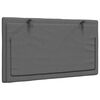 vidaXL Headboard Cushion "Hanko" Dark Grey 80 cm Fabric