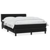 vidaXL Rams&auml;ng med madrass svart 160x210 cm sammet