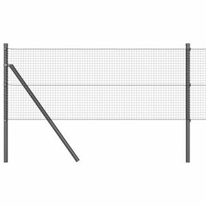 vidaXL Svetsat tr&aring;dgaller markf&auml;ste 10 x 0,6 m PVC-belagda st&aring;l Gr&aring;