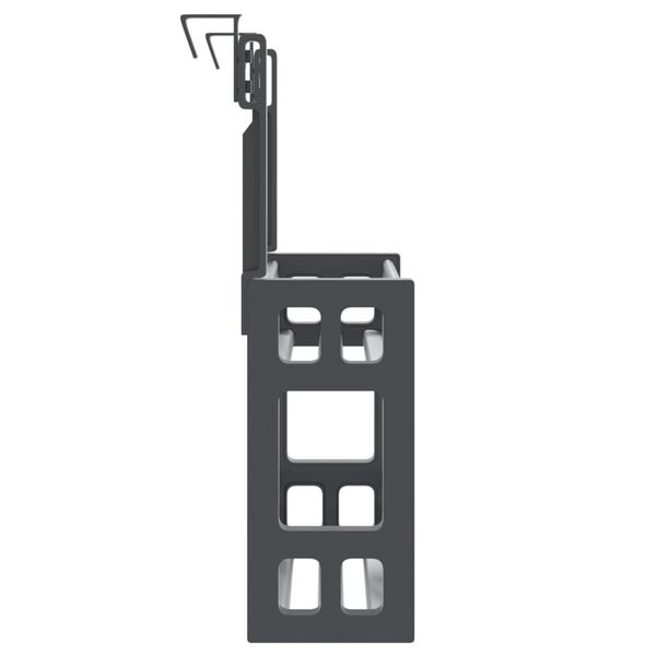 vidaXL K&ouml;kssk&aring;psf&ouml;rvaring 34x12x26 cm aluminium