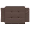 vidaXL Headboard Cushion "Zadar" Brown 90 cm Faux Leather