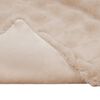 vidaXL Faux Kaninp&auml;ls Filt Olite Beige 130 x 150 cm Polyester