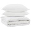 vidaXL All-s&auml;song Duvet med kudde 3 st Vit Mikrofiber