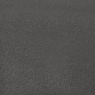 vidaXL Pocketresårmadrass grå 140x190x20 cm konstläder