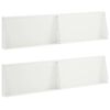 vidaXL St&ouml;dv&auml;gg 4 st 80 x 12 x 40 cm St&aring;l Vit
