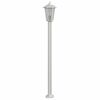 vidaXL Utomhusgolvlampa silver 120 cm rostfritt st&aring;l