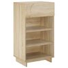 vidaXL Skosk&aring;p 48 x 38 x 87,5 cm Konstruerat tr&auml; Sonoma-ek