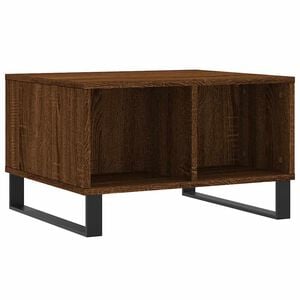 vidaXL Soffbord brun ek 60x50x36,5 cm konstruerat tr&auml;