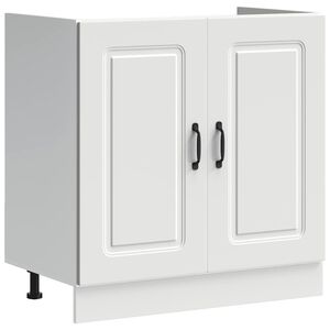 vidaXL B&auml;nksk&aring;p Kalmar vit 80x46x81,5 cm konstruerat tr&auml;