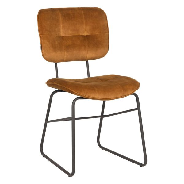 LABEL51 Matstol 2 st Dez 49x60x87 cm ockraf&auml;rgad