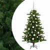 vidaXL Konstgjord julgran med kulor 120 cm 150 LED-lampor Varmvit