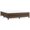 vidaXL Boxspring-s&auml;ngram brun 180x200 cm konstl&auml;der