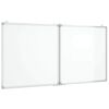 vidaXL Magnetisk whiteboard hopf&auml;llbar 120x60x1,7 cm aluminium