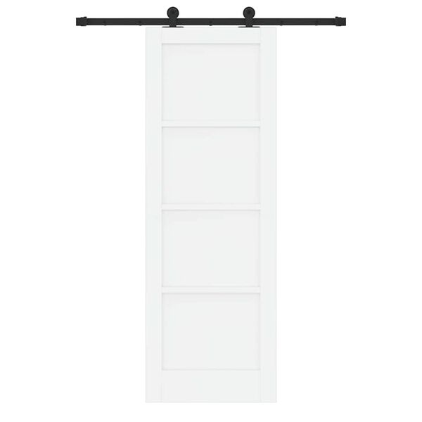 vidaXL Skjutd&ouml;rr ORKDAL Vit 73,5 x 211 cm Massiv furu