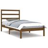 vidaXL S&auml;ngram honungsbrun massiv furu 90x200 cm enkels&auml;ng