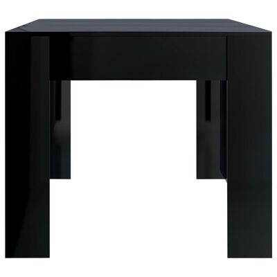 vidaXL Matbord svart högglans 180x90x76 cm spånskiva