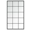 vidaXL V&auml;ggspegel svart 100x60 cm metall