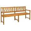 vidaXL Utomhusb&auml;nk 2 -sitsig 180 x 56 x 90 cm Massivt Akaciatr&auml;
