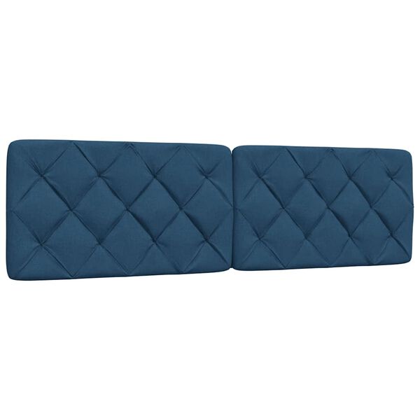 vidaXL Headboard Cushion Blue 180 cm Fabric