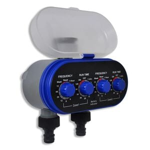 Elektronisk automatisk bevattningstimer med dubbla utg&aring;ngar