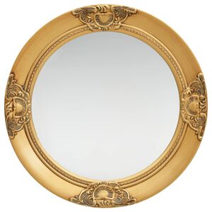 vidaXL V&auml;ggspegel barockstil 50 cm guld