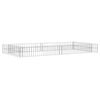vidaXL Planteringsgabion upph&ouml;jd galvaniserat st&aring;l 200x100x20 cm