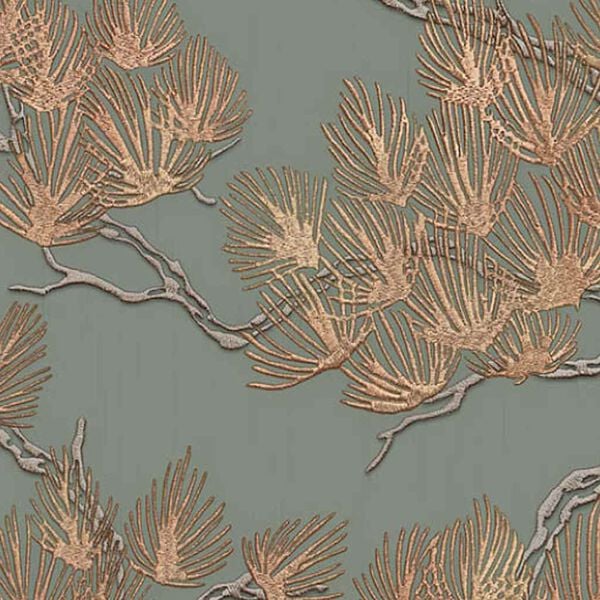DUTCH WALLCOVERINGS Tapet tall gr&ouml;n