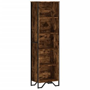 vidaXL Bokhylla r&ouml;kf&auml;rgad ek 50x31x169 cm konstruerat tr&auml;