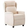 vidaXL Reclinerf&aring;t&ouml;lj Kr&auml;m Polyester