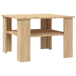 vidaXL Soffbord sonoma-ek 60x60x42 cm konstruerat tr&auml;