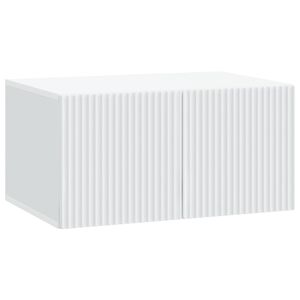 vidaXL V&auml;ggmonterad TV-b&auml;nk Vit 59,5 x 41 x 30 cm Konstruerat tr&auml;