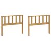 vidaXL Modul f&ouml;r armst&ouml;d 2 pcs Vit 80 x 6 x 61 cm Massivt Akaciatr&auml;