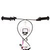 vidaXL Barncykel 24 tum rosa och vit