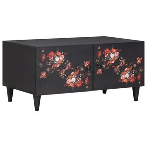 vidaXL Kaffeebord Flerf&auml;rgsdesign 80 x 50 x 40 cm Massivt mangotr&auml;