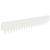 vidaXL Kant f&ouml;r gr&auml;smatta 20 pcs 103 x 20 cm metall Vit