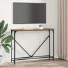 vidaXL Konsolbord Gammalt tr&auml; 102 x 23 x 75 cm Konstruerat tr&auml;
