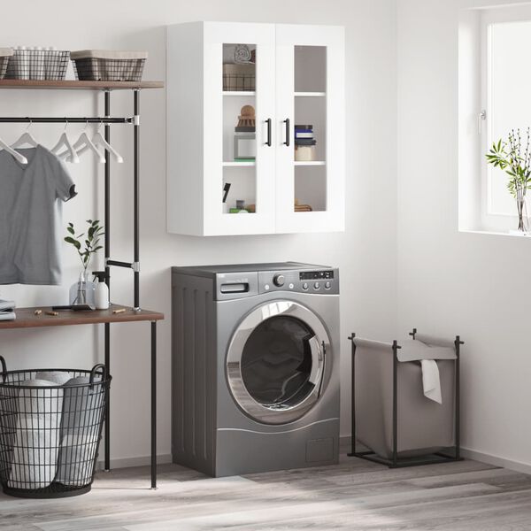 vidaXL V&auml;ggsk&aring;p vit 69,5x34x90 cm