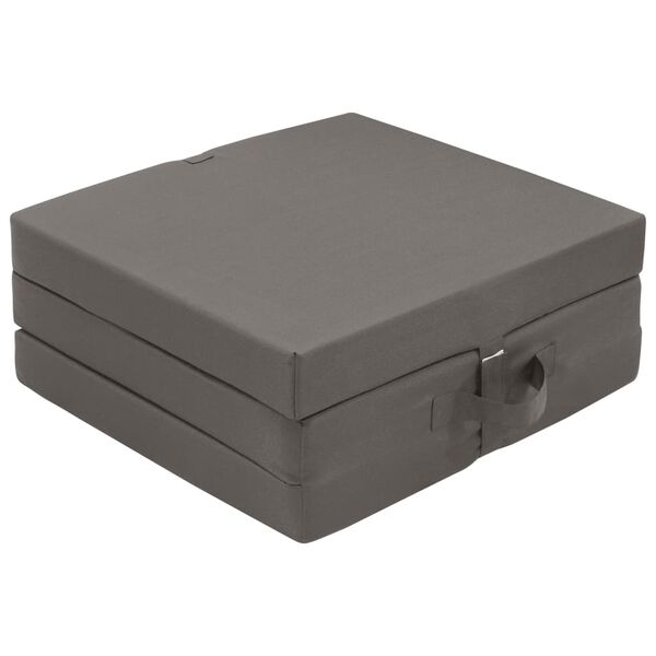 vidaXL Tredelad skummadrass 190 x 70 x 9 cm gr&aring;